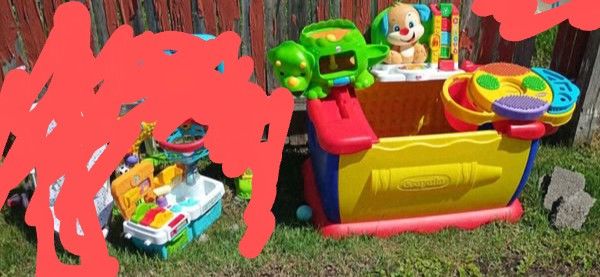Toy Box And Toys