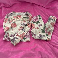 Girls Long Sleeve Pj Set Size 4T
