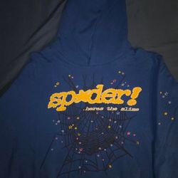 Blue Sp5der Hoddie 