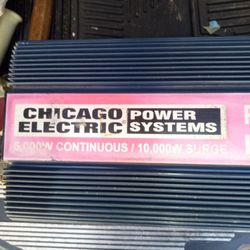 Lightly Used Heavy Duty 5,000 W Power Inverter (4) Plug Paid Over $400 Will Sell For $150 Firm