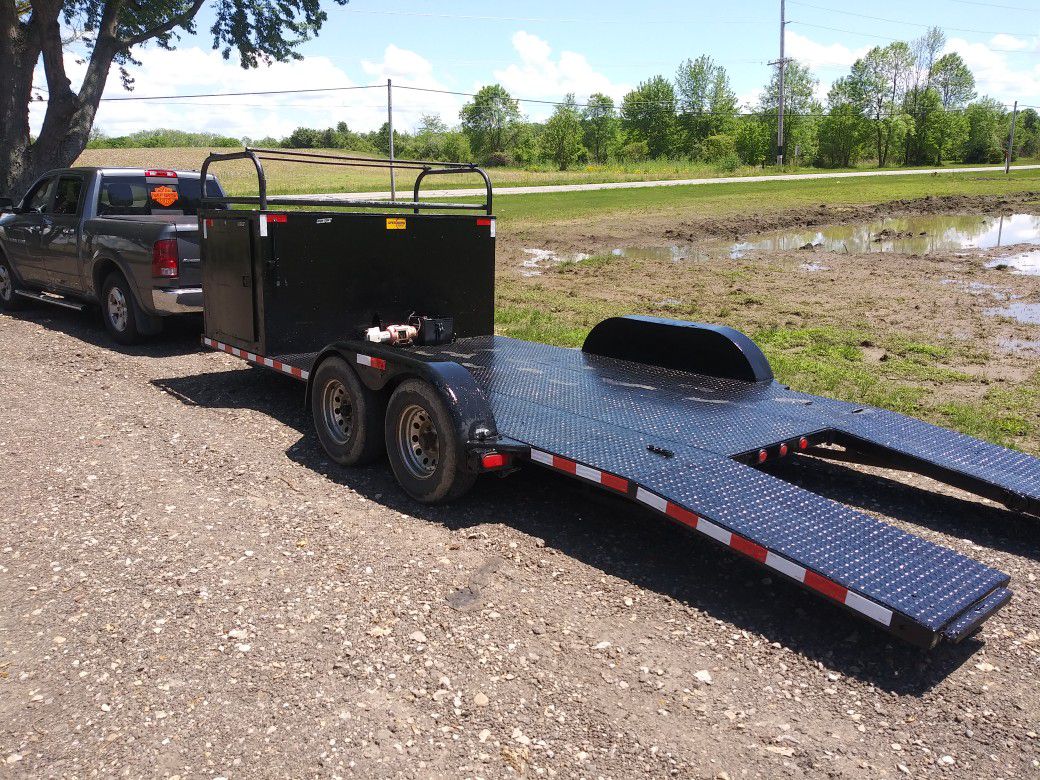 Trailer for late mod but will haul truck car anything