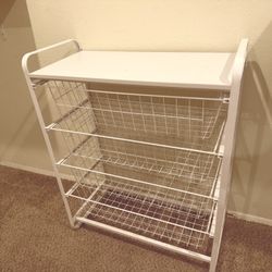 Four Drawer Metal Storage Organizer  