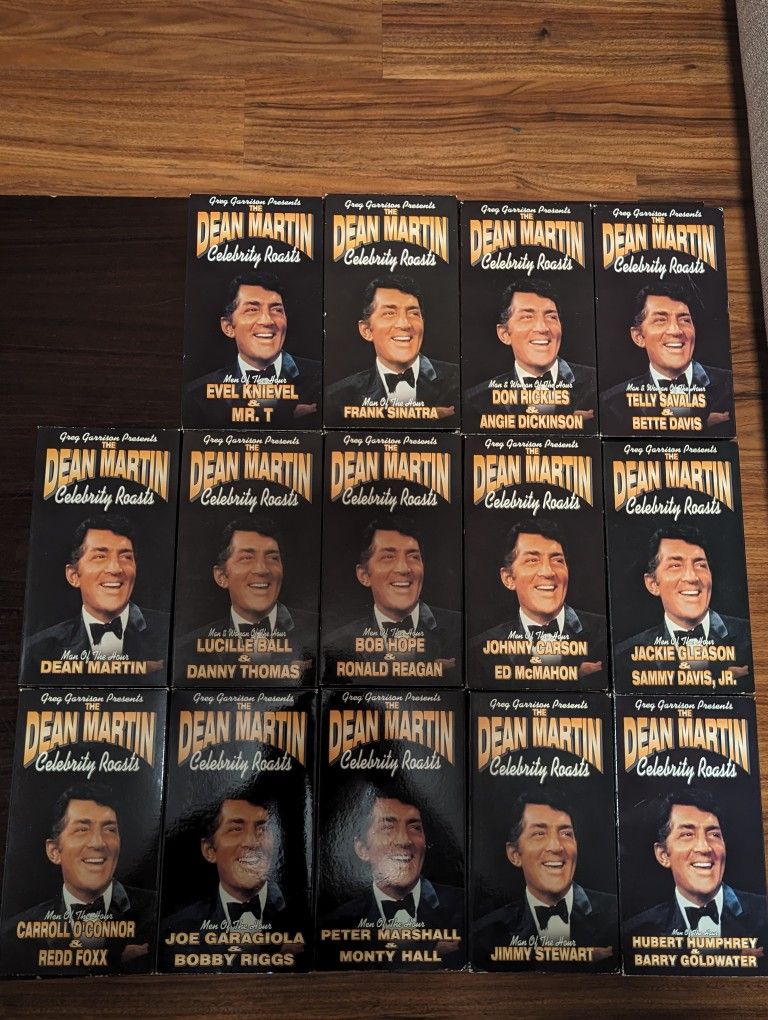 Dean Martin Celebrity Roasts VHS Tapes