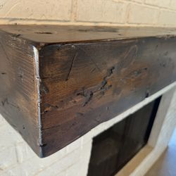 Floating Mantel, Distressed Mantel