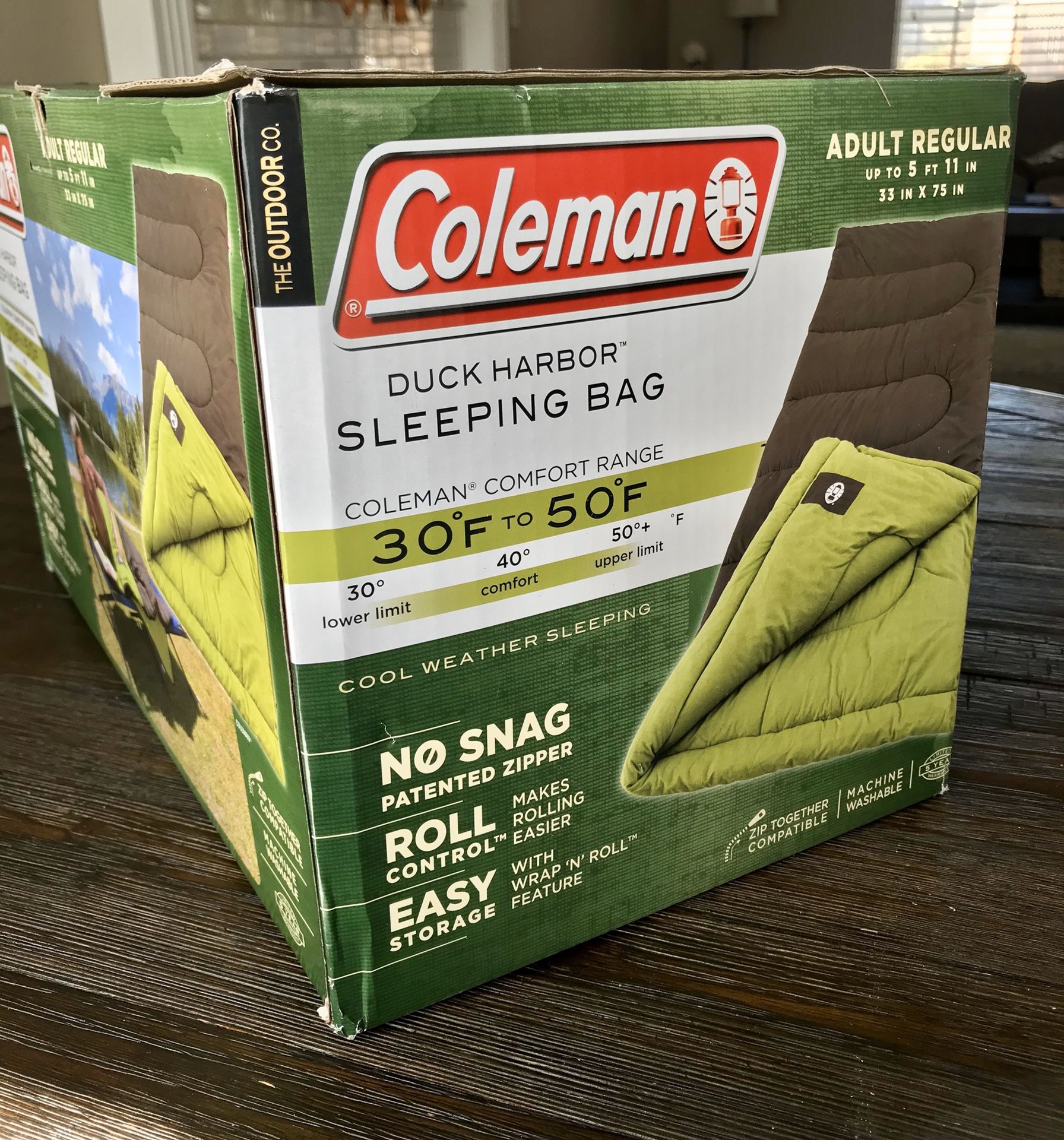 New Coleman sleeping bag