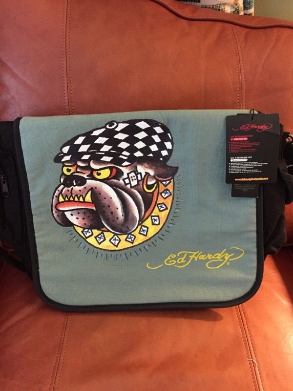 New Ed Hardy messenger bag