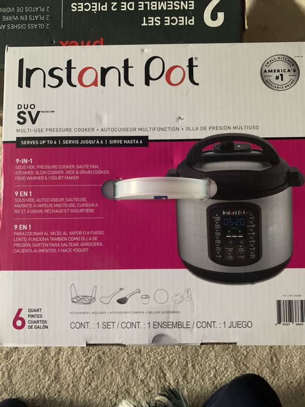 Instant Pot Duo SV 6 quart 9 in 1 NIB for Sale in Edmonds, WA - OfferUp