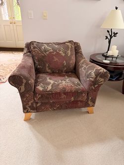 Cozy Tapestry Club Chairs - Pair Available - $99 Each
