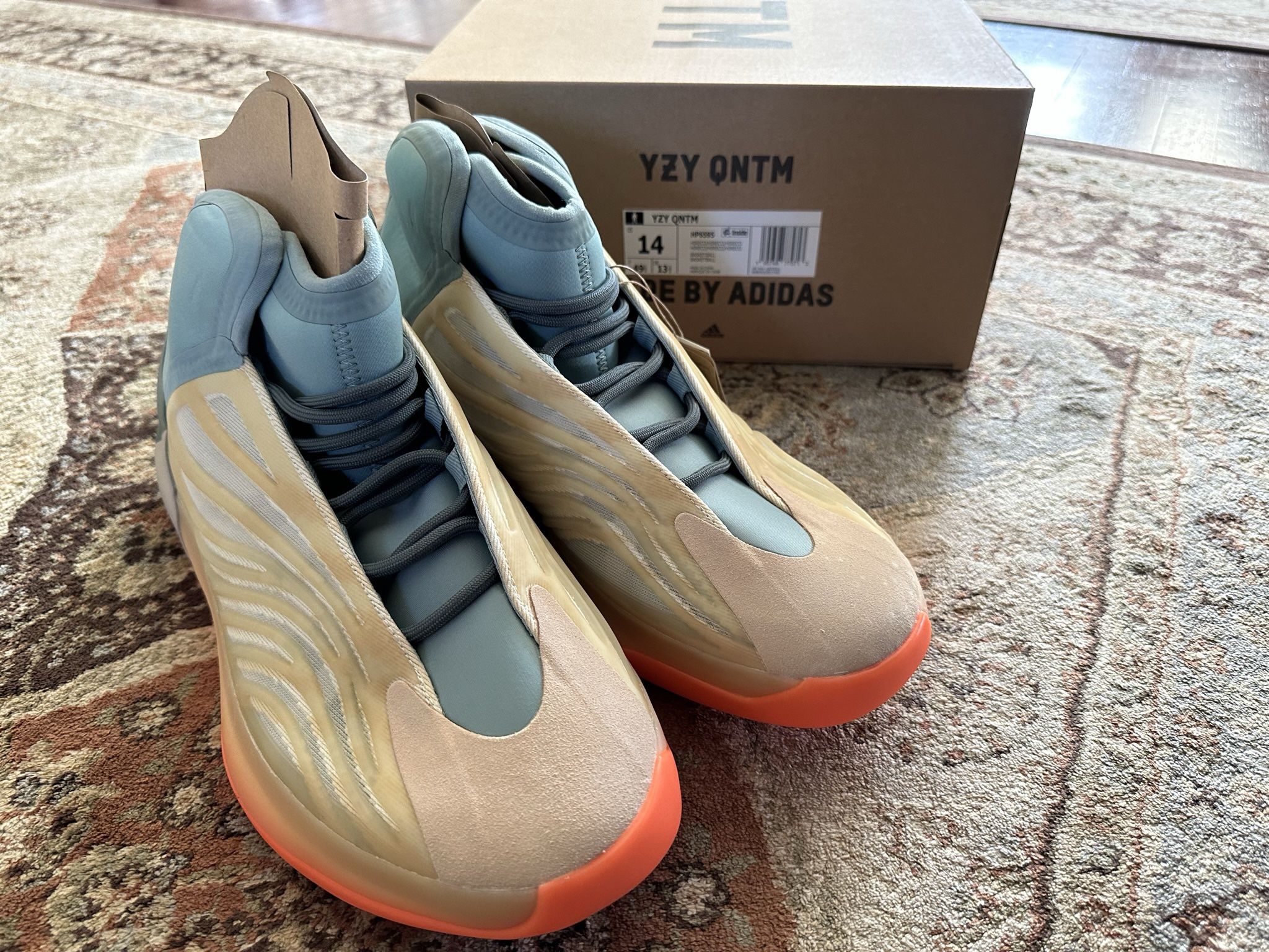Adidas Yeezy Quantam QNTM Hi-Res Coral - Size 14