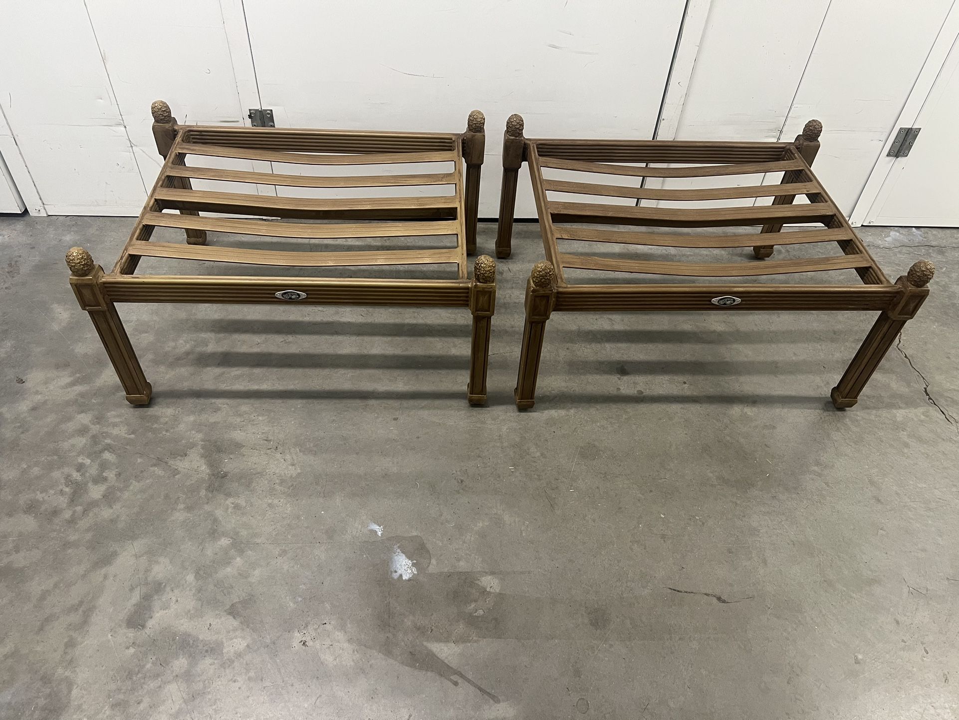 Hampton Bay aluminum ottoman/stools