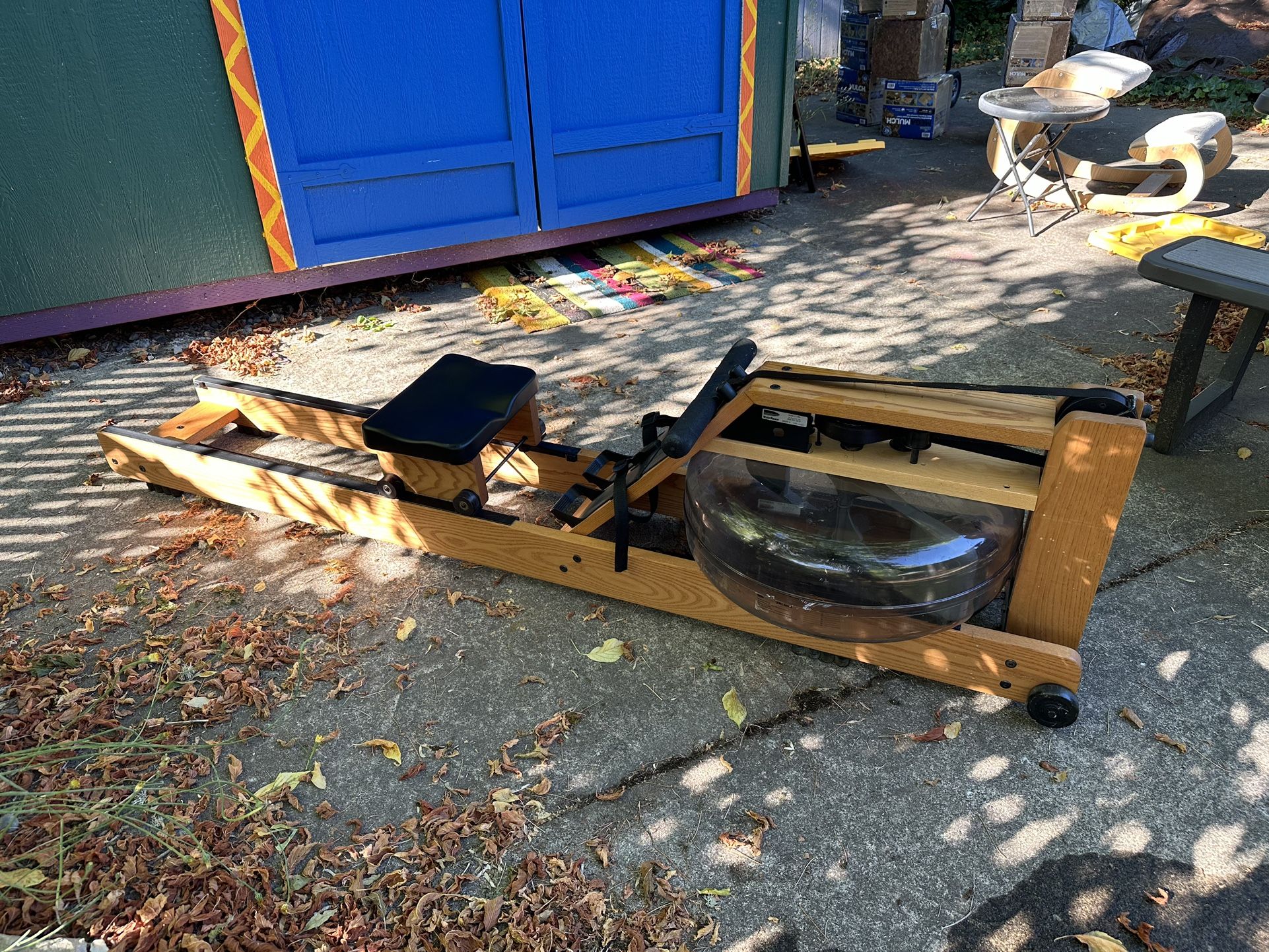 Water Rower Solid Wood Rowing Machine