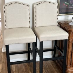 Pair Bar Stool Chairs 