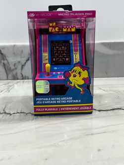 My Arcade Ms. PAC-MAN Micro Player Pro Portable Retro Arcade New