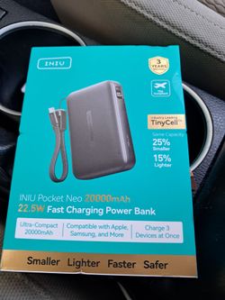 INIU Pocket Neo 20,000 mAh 22.5W Fast Charging PowerBank