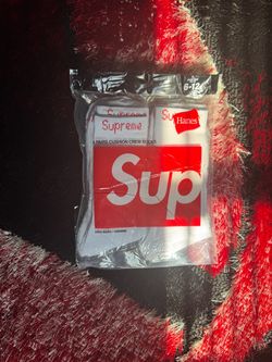Supreme white socks 4 pairs