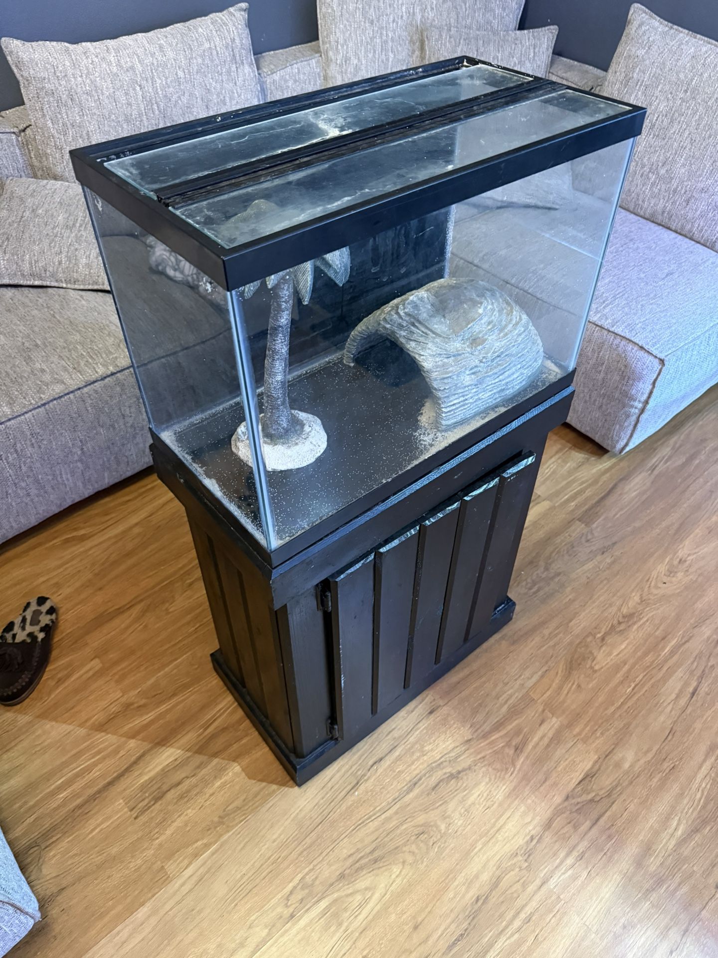 Aquarium Fish Tank 30 Gallon Tank Stand Decor