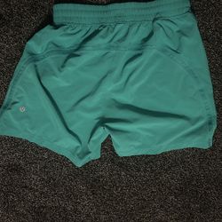 Men’s 5’ Teal Lululemon Shorts