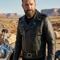 HARLEY DAVIDSON VINTAGE PANHEAD BLACK LEATHER JACKET MEN 46 Tall Long 1990s USA