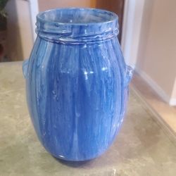 6 x 5.5 In Pickle Jar Acrylic Pour