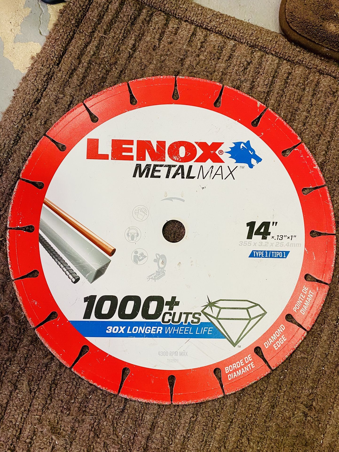 Lenox Metalmax 14” blade brand new