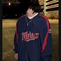 Vintage Majestic Minnesota Twins Jacket Size L 