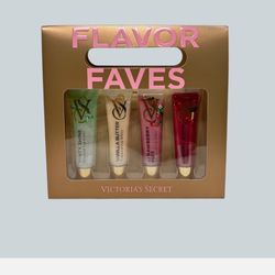Victorias Secret Flavor Faves 4-Piece Flavored Lip Gloss Gift Set $15