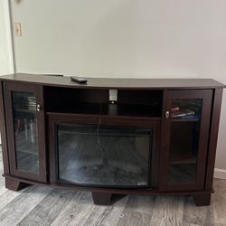 Tv Holder And Electric Fire Place. 