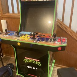 Modded Arcade 1Up Teenage Mutant Ninja Turtles With Riser 3300 Games $600 OBO