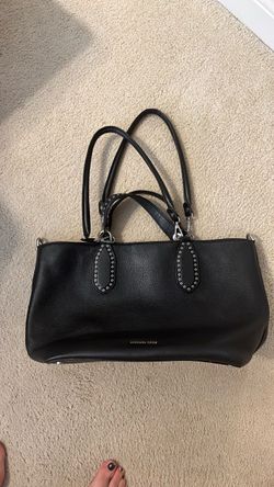 Michael Kors Black Leather Tote Bag