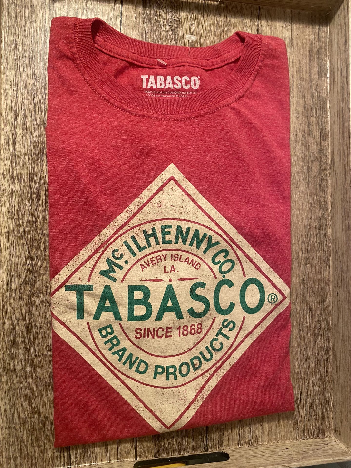Vintage Tabasco Sauce Logo Short Sleeve T-shirt