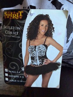 Spirit Halloween Skeleton Corset