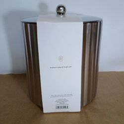 Ice Bucket. Threshold Silvertone Stainless Steel Ice Bucket.