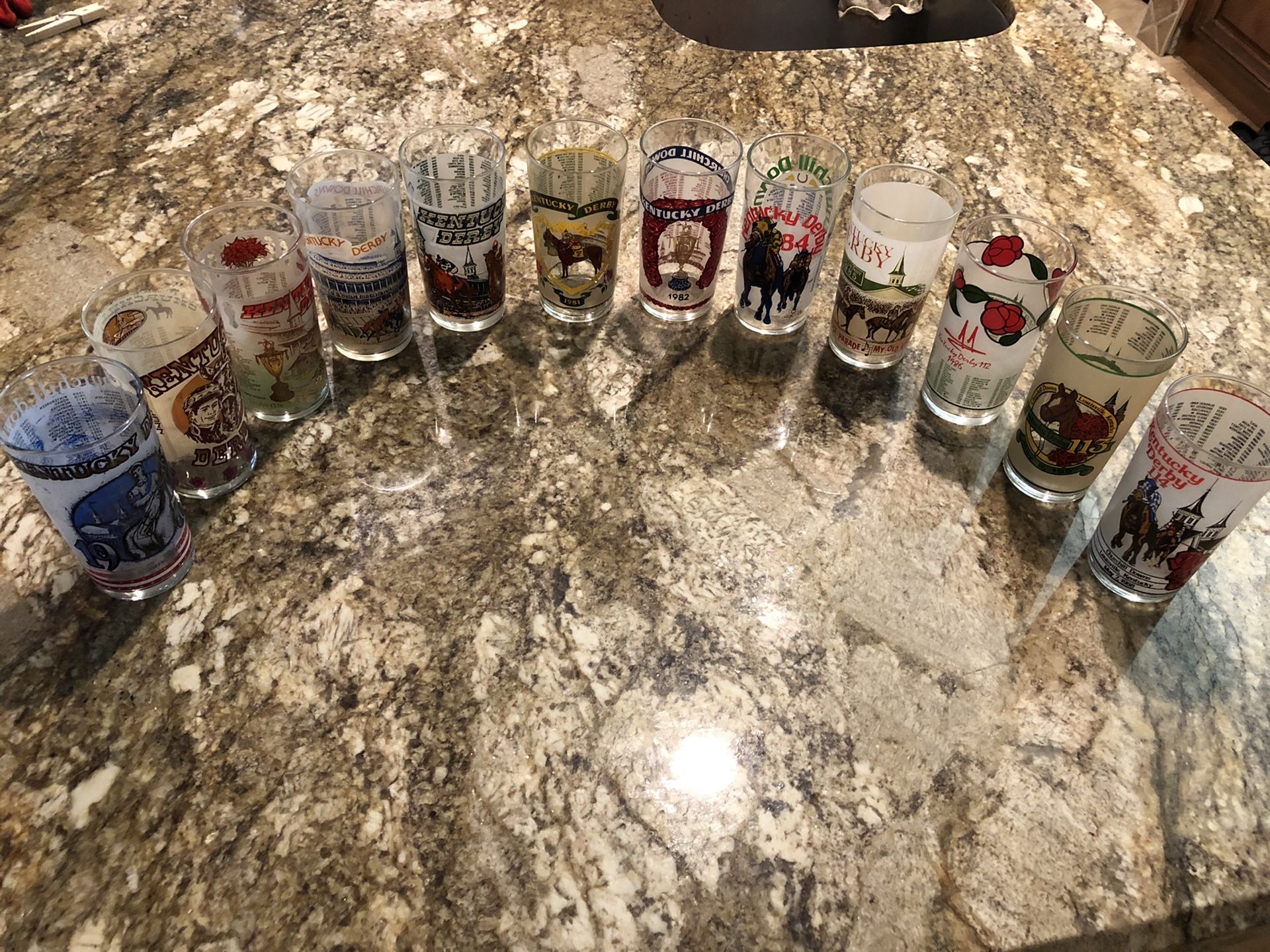 12 Collectable Kentucky Derby Julep Glasses