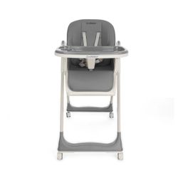 3-in-1 Foldable High Chair for Babies & Toddlers – Adjustable Height, Reclining Seat, 5-Point Safety Harness, Removable Tray, Lockable Wheels, Washabl
