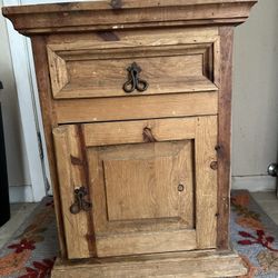 Rustic Pine Nightstand 