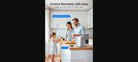 Govee Life Portable Countertop Ice Maker - Stainless Silver, 26 lbs/Day, Self-Cleaning, App/Alexa