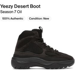 Yeezy Adidas Desert Boot Oil Size 5