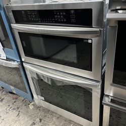 Stainless Steel Samsung 30” Microwave Oven Combo Built In