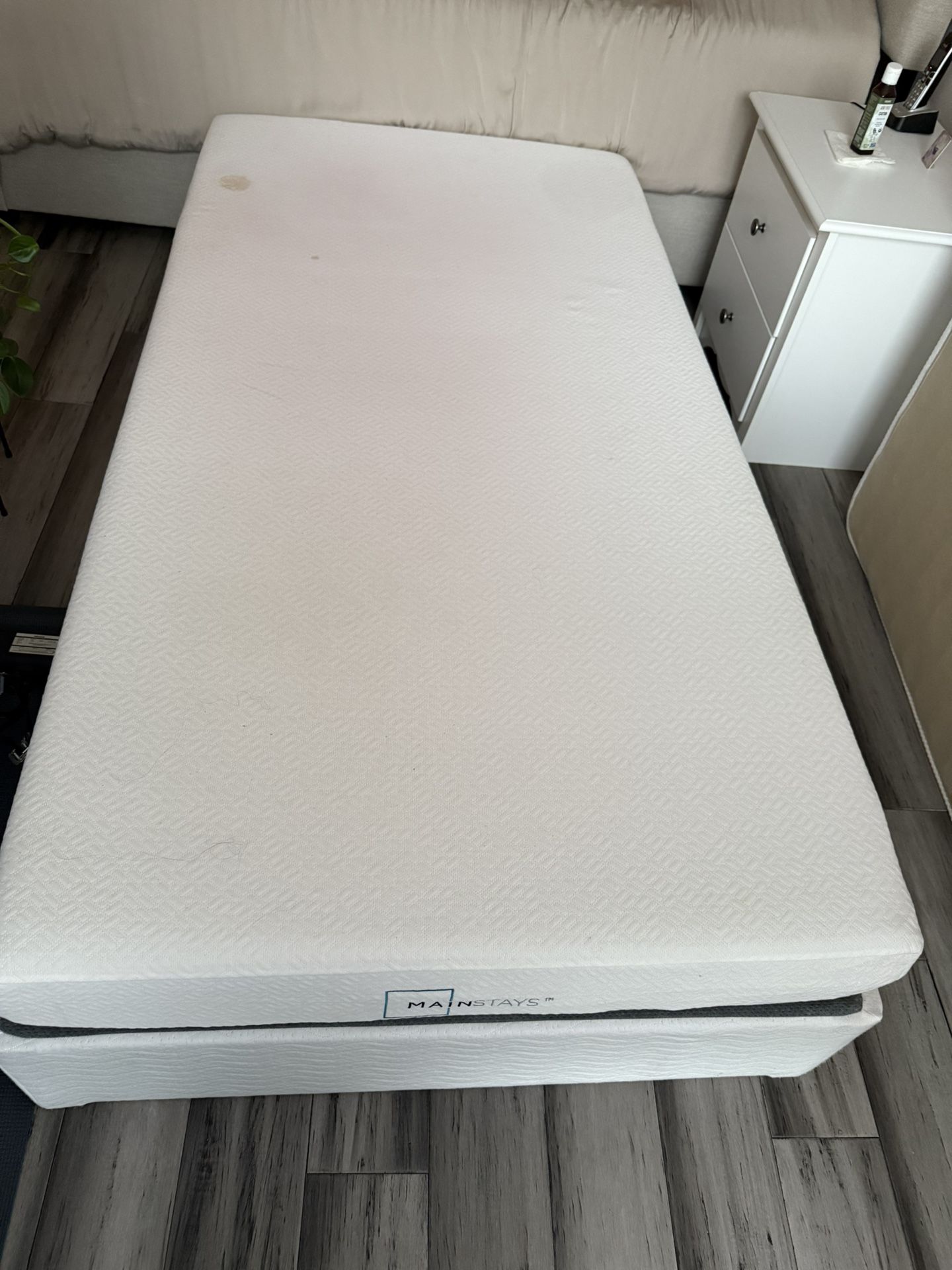 Twin Bed Frame and Mattress