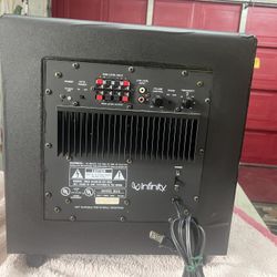 Infinity BU-2 Powered Sub, 12”, Downward Drive