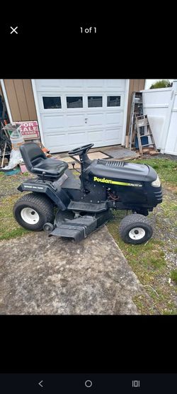 Poulan riding lawnmower