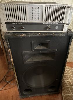 Vintage Crown Amp and Klipsch Speaker