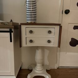 Vintage Side Table/ Extendable 