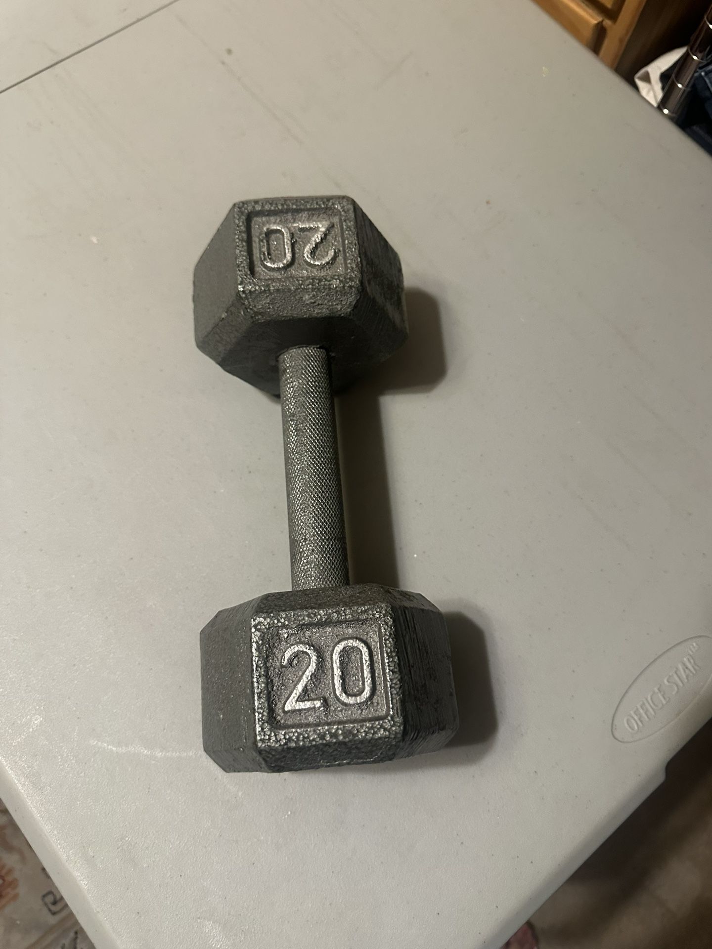 Single 20 Pound Dumbbell Weight