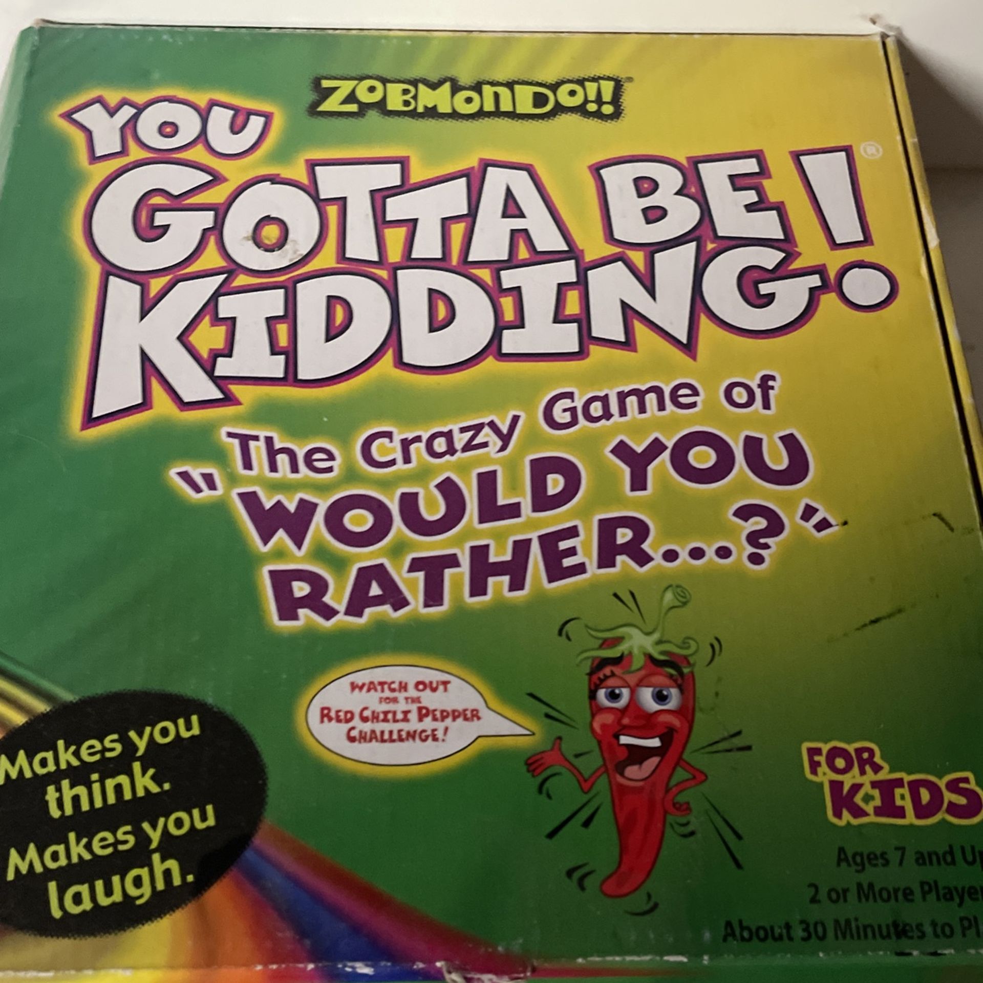 You Gotta Be Kidding Game