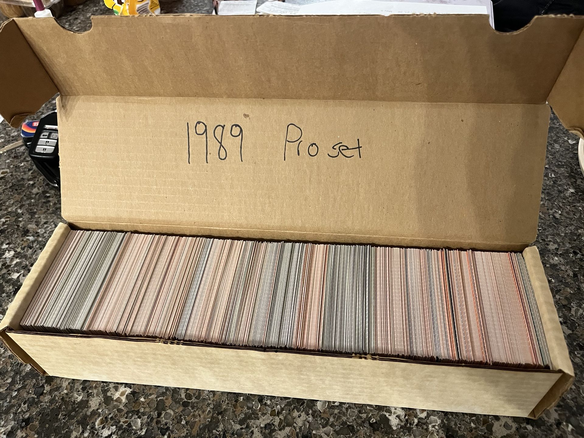 800 Count Box Filled W/ 1989 NFL Pro Set Cards Mint Condition