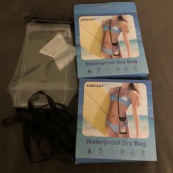 2 Large Capacity Waterproof Phone Pouch Floating , Waterproof Bag Case 