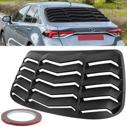 Rear Window Louver Black for Toyota Corolla Sedan 2019-2022 Windshield Cover