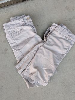 Girls 8 Slim Uniform Khaki Shorts