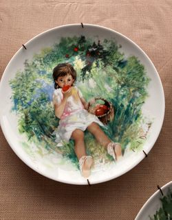 Limoges Plates Of Children